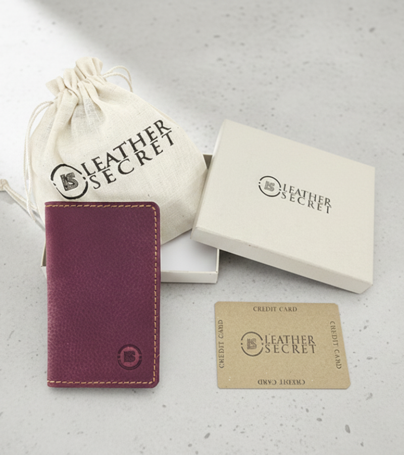 MARSALA VERTICAL BIFOLD WALLET