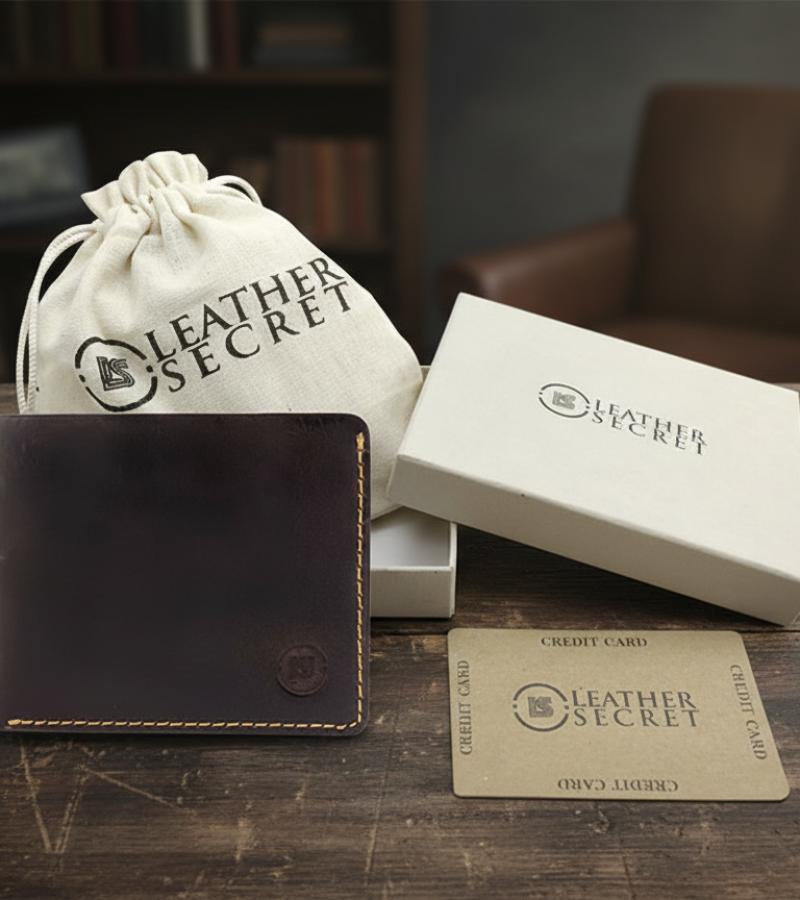 VINTAGE BROWN BIFOLD WALLET